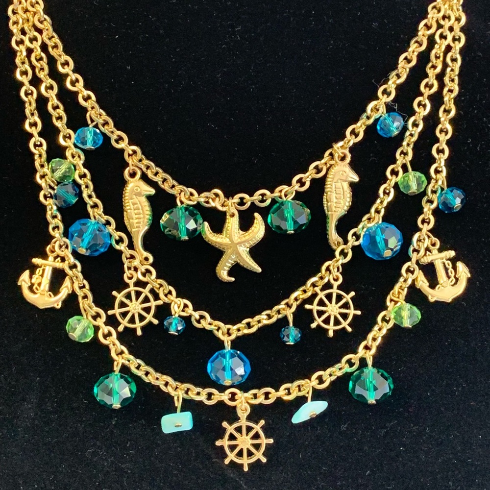 Alexa Starr Multi Layered Nautical Necklace - Picture 1 of 8